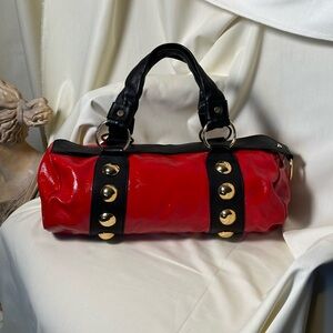 REGINA 90s Style Patent Leather Shoulder Bag
